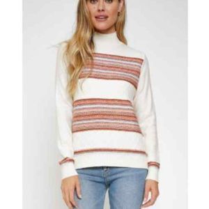 Mystree, Ribbed Mock Neck, NWT, Sz S & M